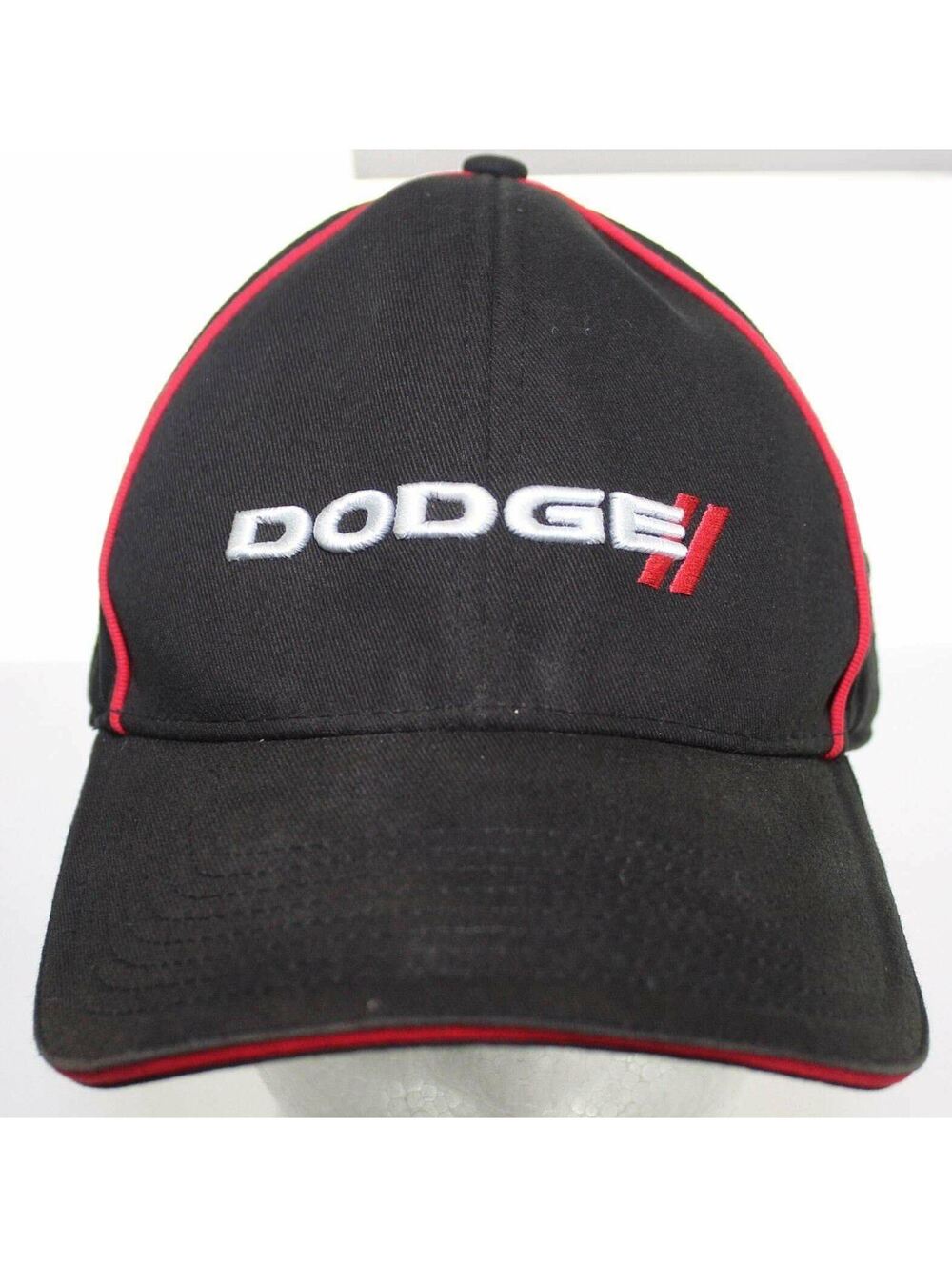 Vintage Dodge Cars / Trucks / Auto / Racing Hat Strapback Cap - Black/Red